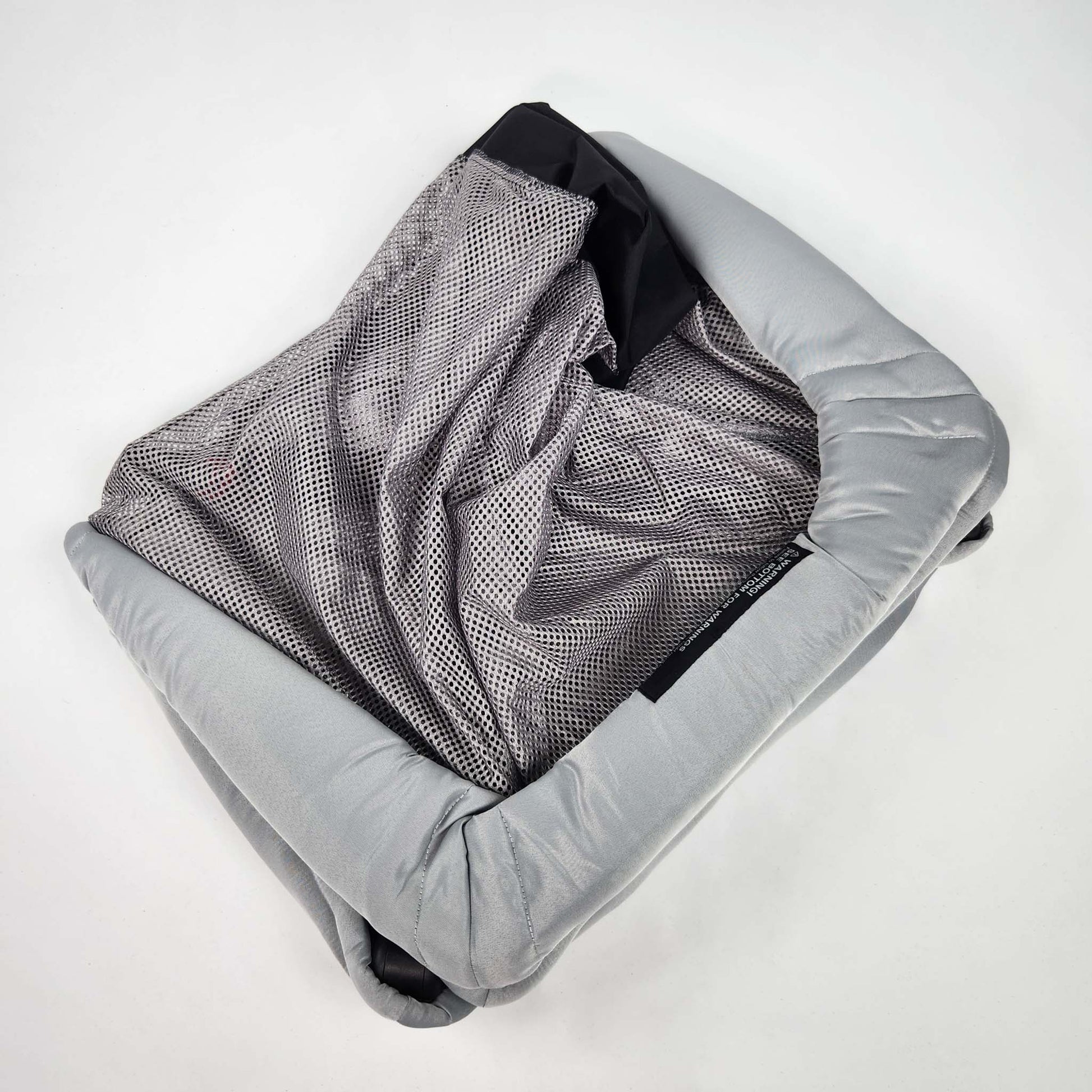 BABYBJÖRN Play Yard Light with Carry Bag - Silver folded