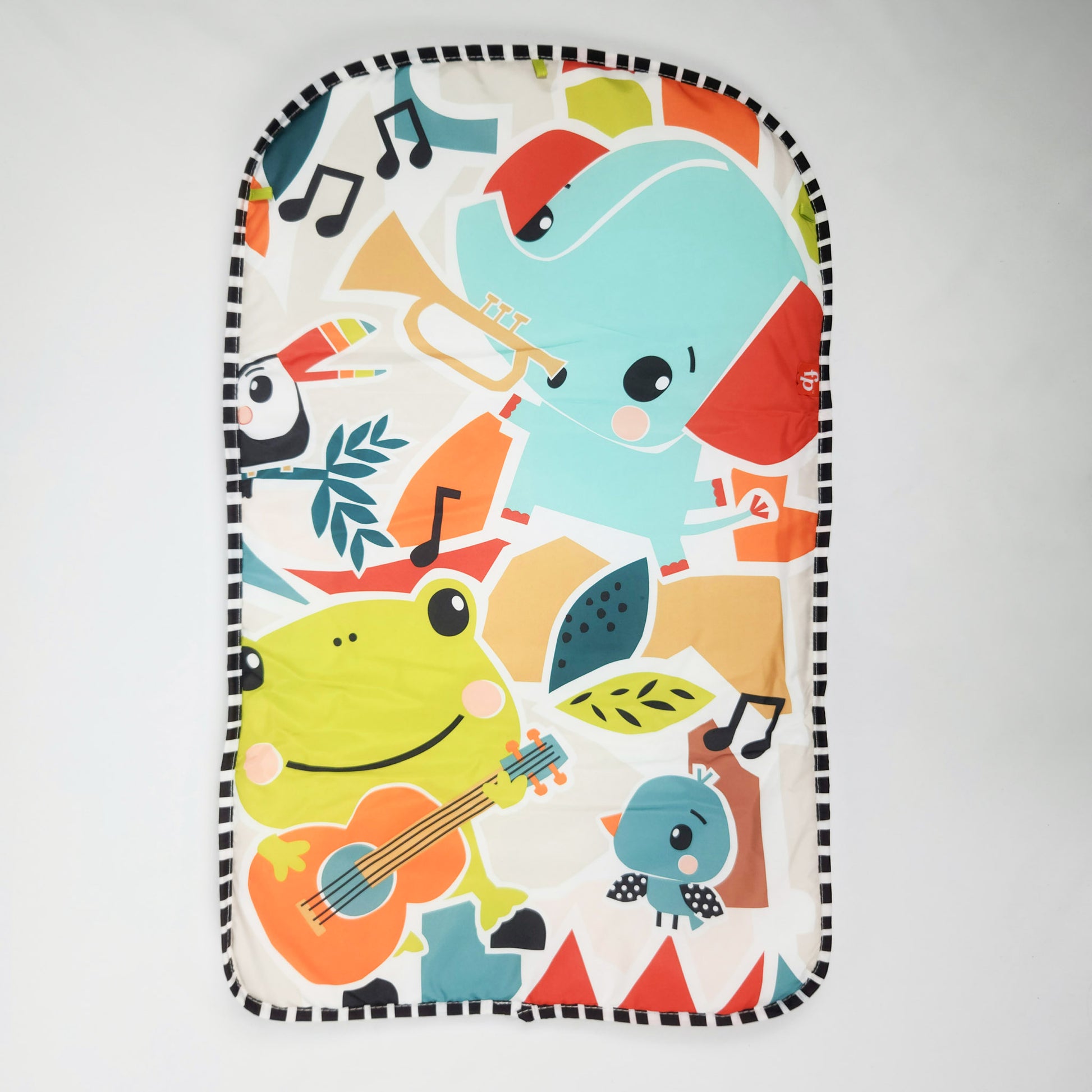 Fisher-Price Glow and Grow Kick & Play Piano Gym playmat top view of the mat