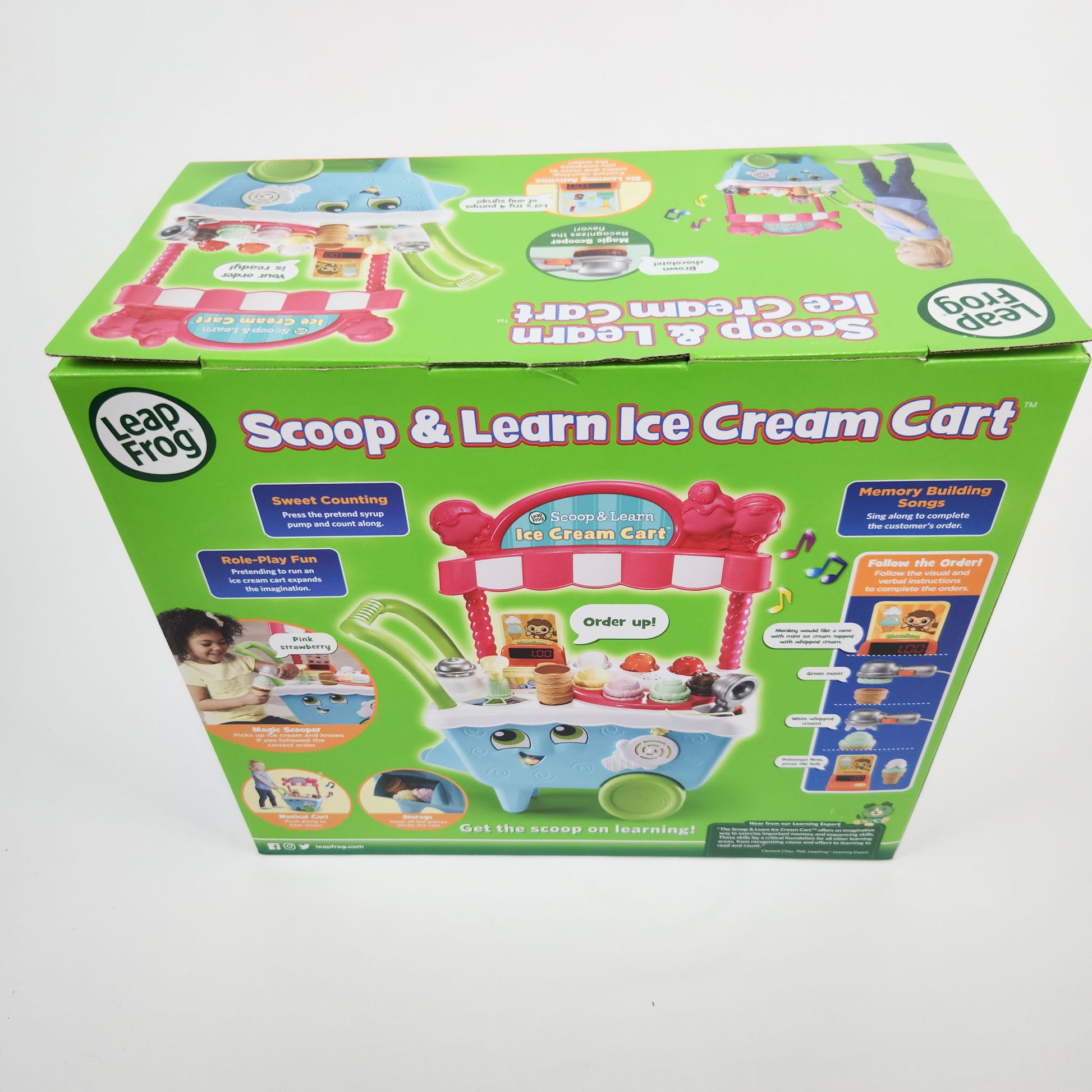LeapFrog Scoop & Learn Ice Cream Cart - English Version packaging box