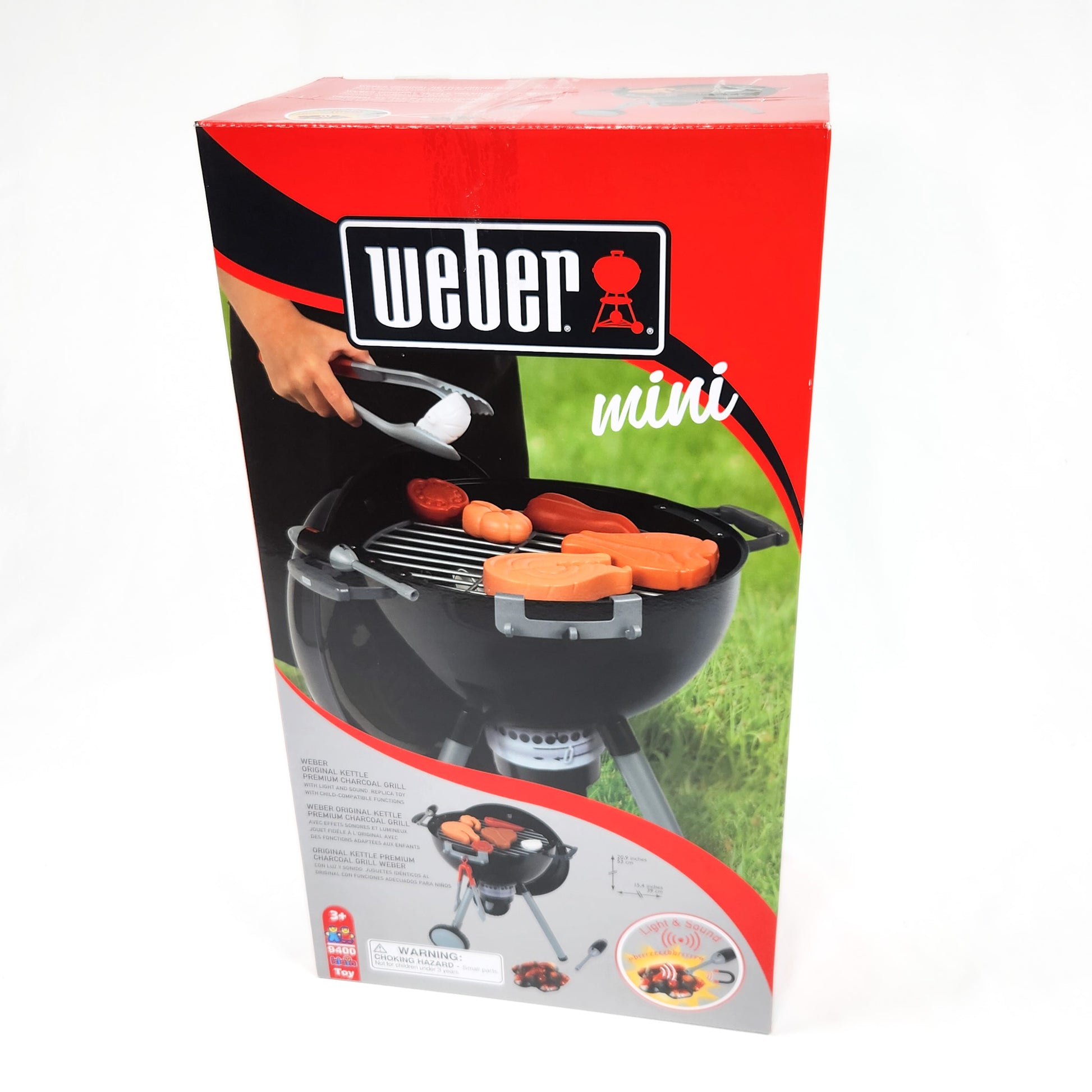 Weber Original Kettle Barbecue Toy in black in packaging box