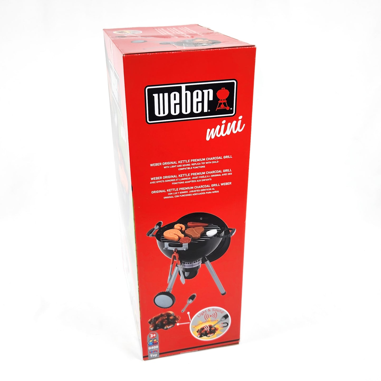 Weber Original Kettle Barbecue Toy in black in packaging box