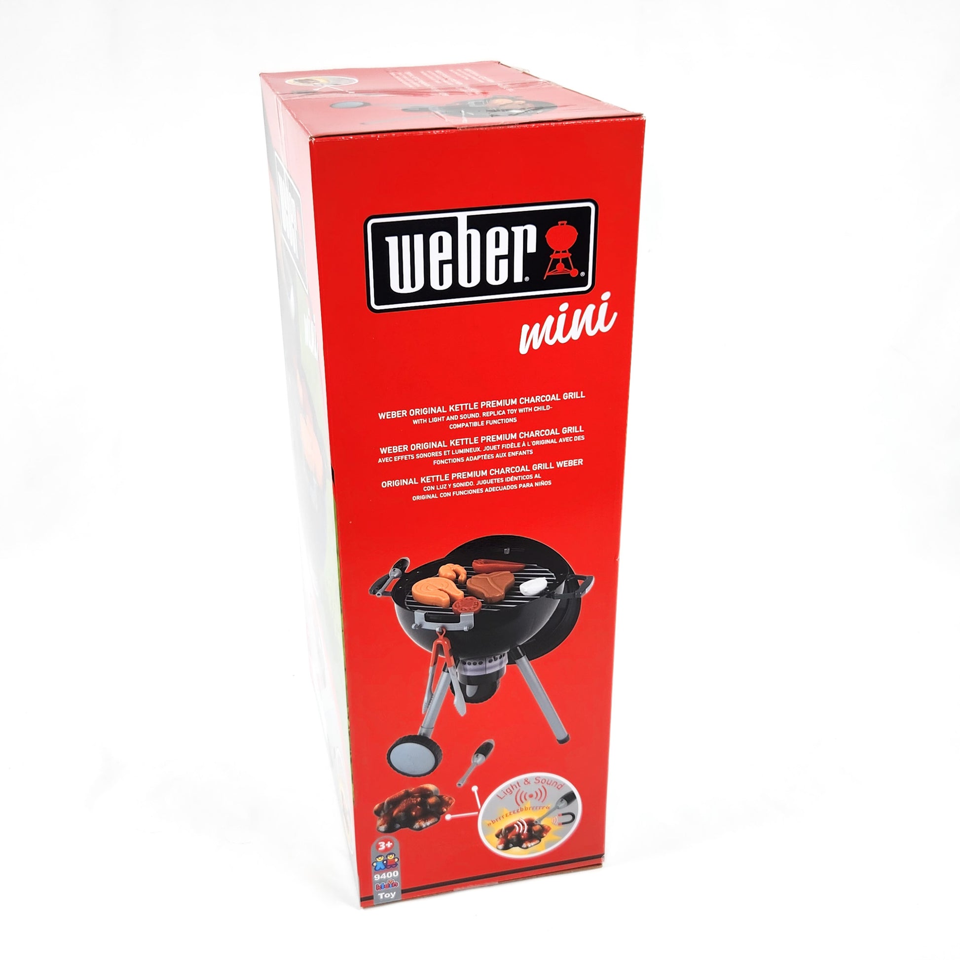 Weber Original Kettle Barbecue Toy in black in packaging box