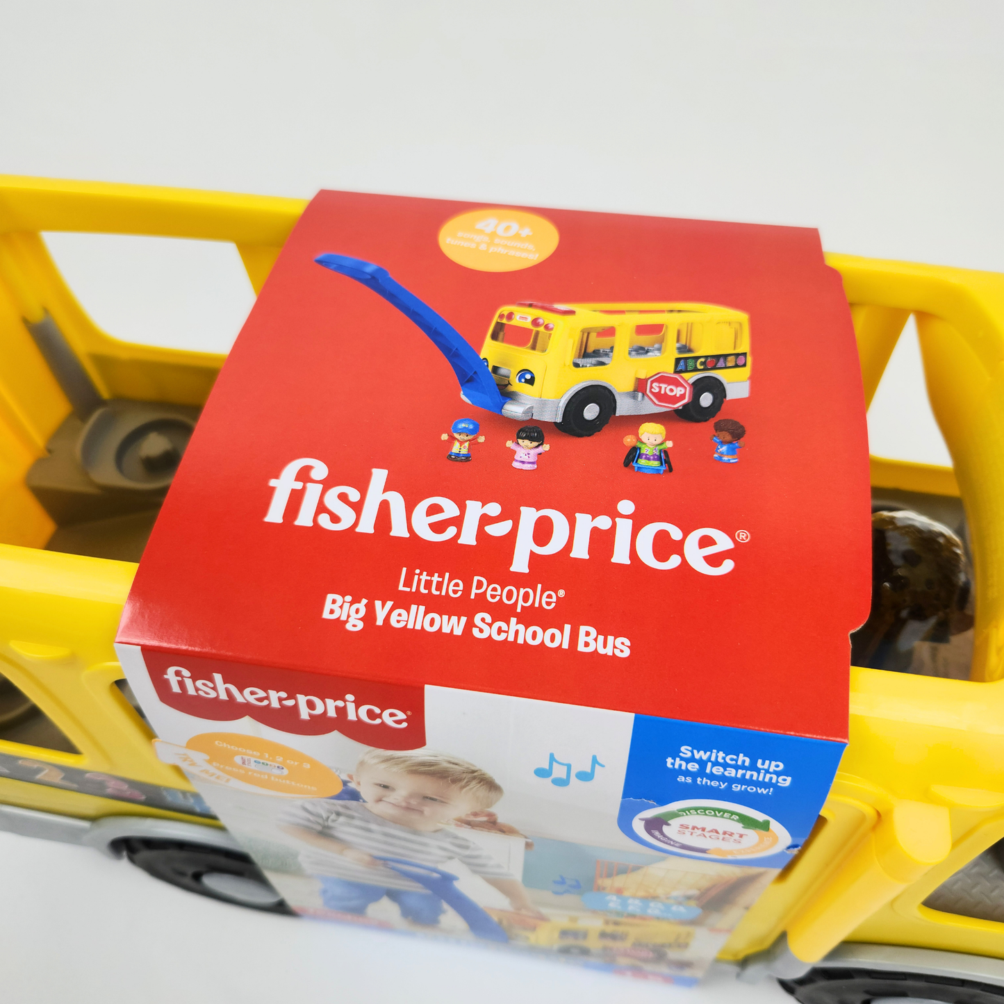 Fisher Price Little People Big Yellow School Bus in packaging top view