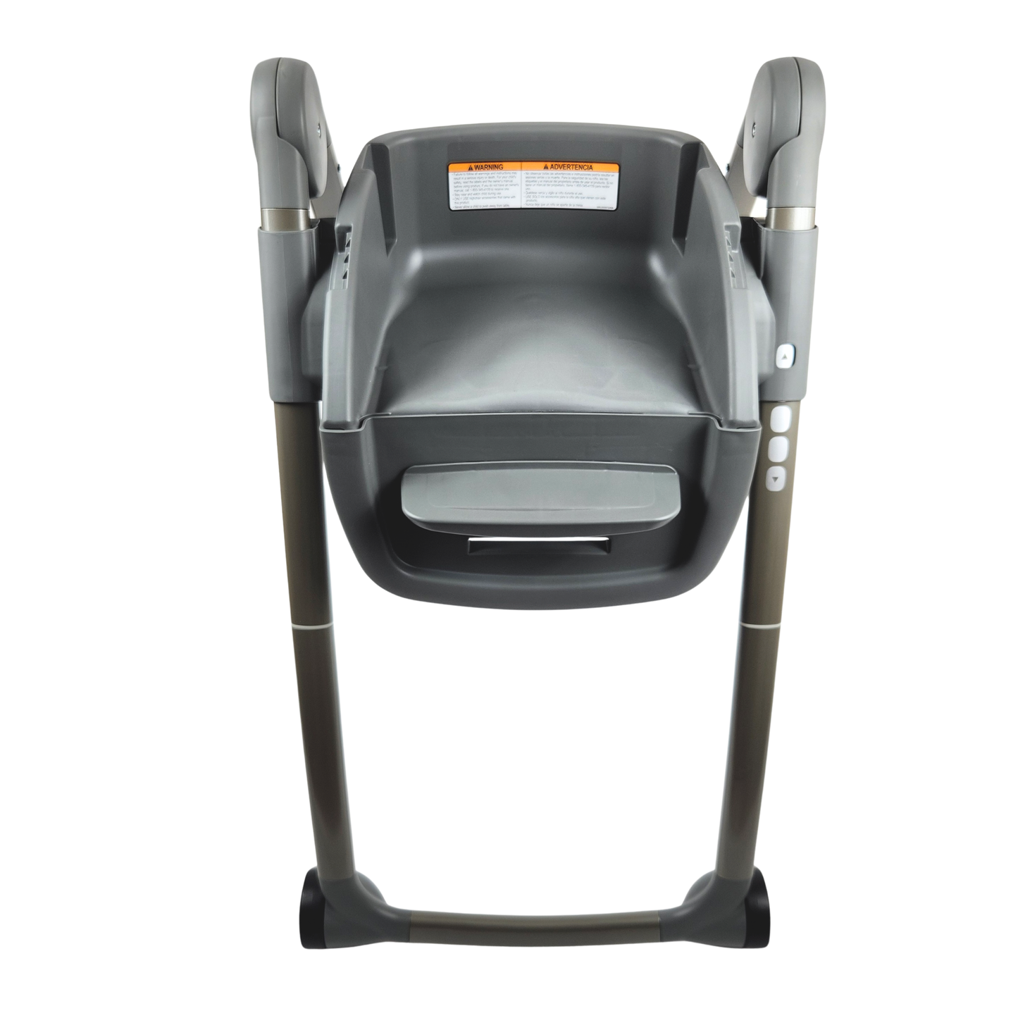 Graco Table2Table Premier Fold 7-in-1 highchair in Maison, booster seat front view without tray