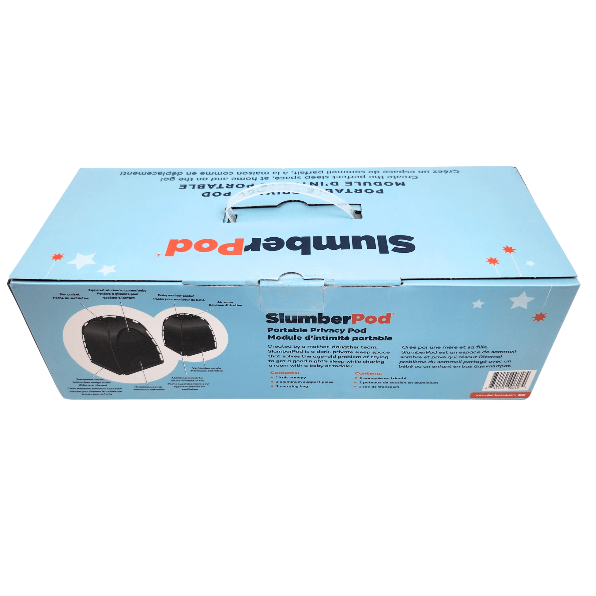Box of Slumber Pod on a white background